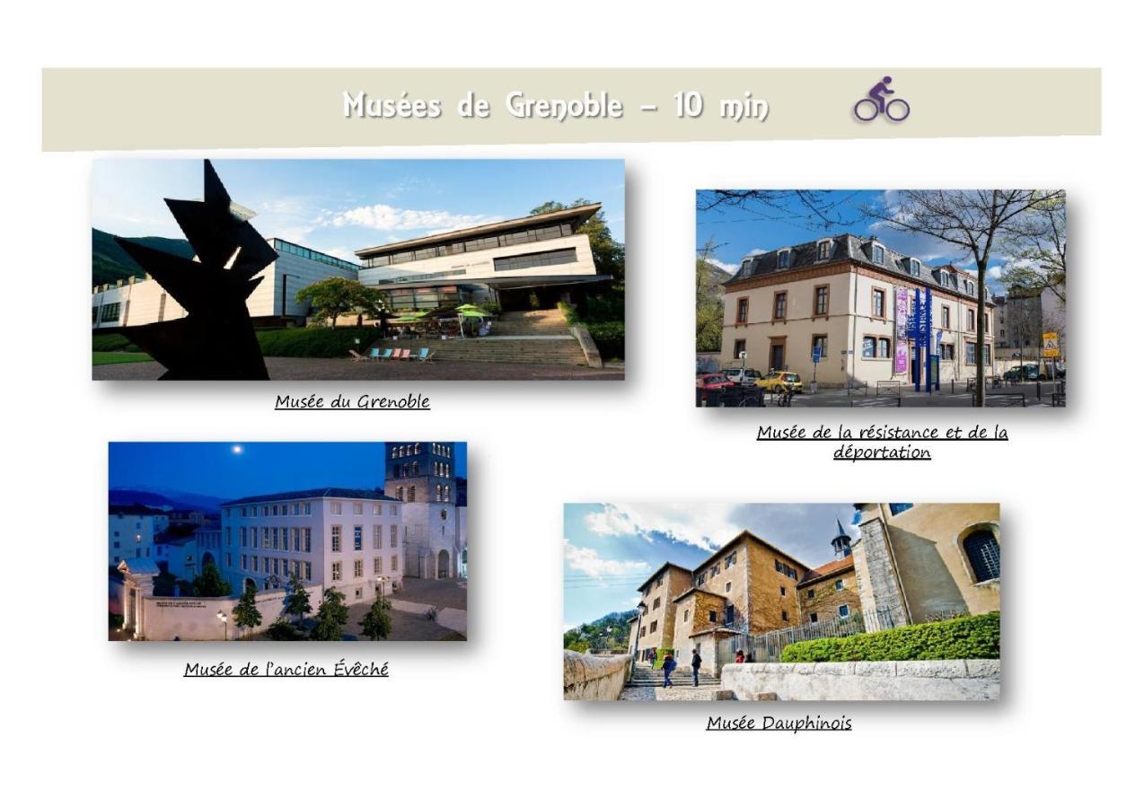 Le 62 - Spacieux T2 Avec Jardin, Parking & Tramway 格勒诺布尔 外观 照片