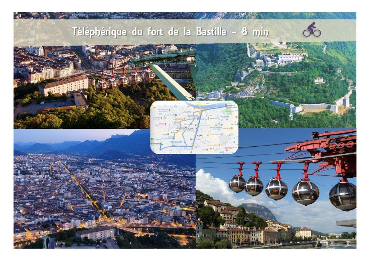 Le 62 - Spacieux T2 Avec Jardin, Parking & Tramway 格勒诺布尔 外观 照片