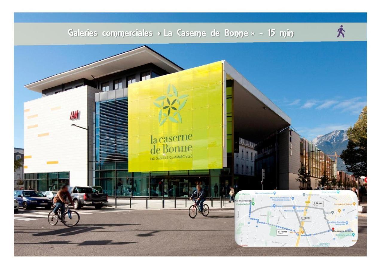 Le 62 - Spacieux T2 Avec Jardin, Parking & Tramway 格勒诺布尔 外观 照片